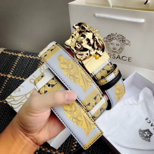 Super Perfect Quality Versace Belts(100% Genuine Leather,Steel Buckle)-702