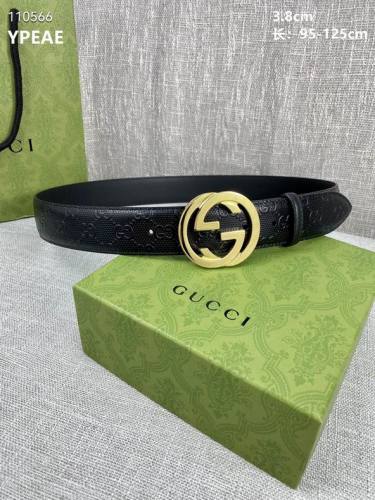 Super Perfect Quality G Belts(100% Genuine Leather,steel Buckle)-3063