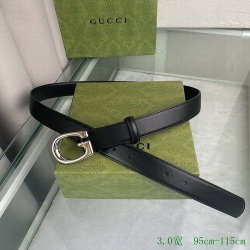 Super Perfect Quality G Belts(100% Genuine Leather,steel Buckle)-3386