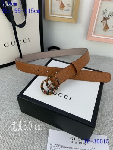 Super Perfect Quality G Belts(100% Genuine Leather,steel Buckle)-4284