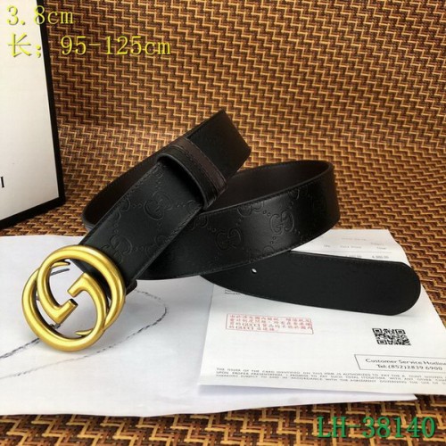 Super Perfect Quality G Belts(100% Genuine Leather,steel Buckle)-3952