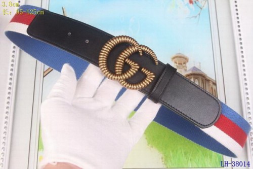 Super Perfect Quality G Belts(100% Genuine Leather,steel Buckle)-3903