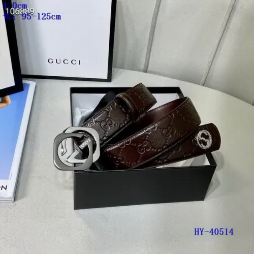 Super Perfect Quality G Belts(100% Genuine Leather,steel Buckle)-4002