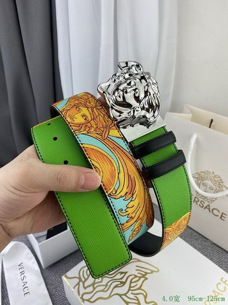 Super Perfect Quality Versace Belts(100% Genuine Leather,Steel Buckle)-652