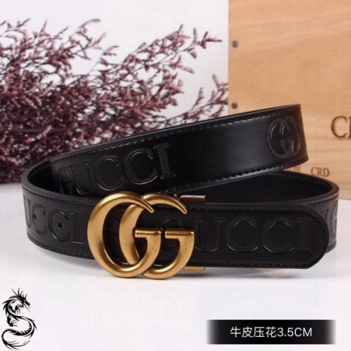 Super Perfect Quality G Belts(100% Genuine Leather,steel Buckle)-3575