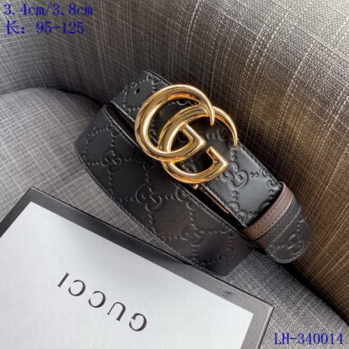 Super Perfect Quality G Belts(100% Genuine Leather,steel Buckle)-3150