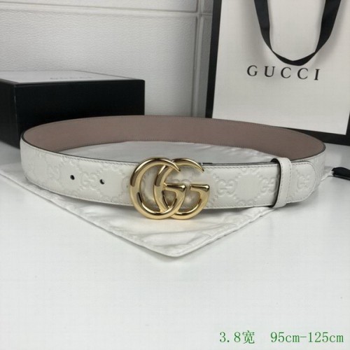 Super Perfect Quality G Belts(100% Genuine Leather,steel Buckle)-3693