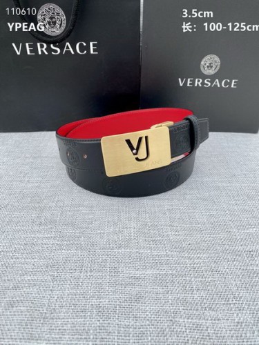 Super Perfect Quality Versace Belts(100% Genuine Leather,Steel Buckle)-597
