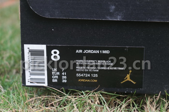 Authentic Air Jordan 1 Mid  Multicolor 