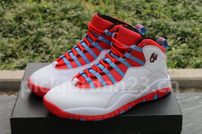 Authentic Air Jordan 10 “Chicago Flag”