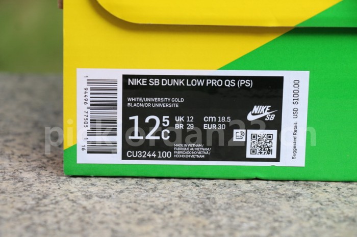 Authentic Ben & Jerry's x Nike SB Dunk Low Pro QS Kids shoes