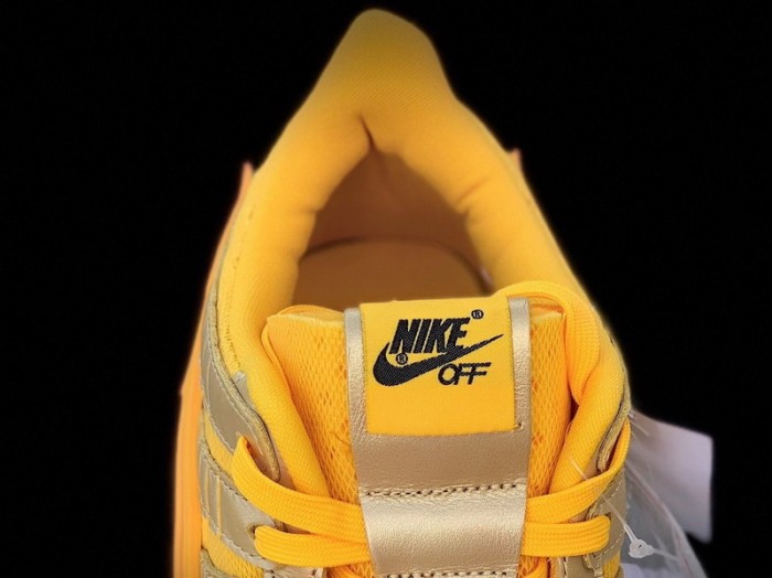 Authentic OFF-WHITE x Nike Air Rubber Dunk “University Gold”