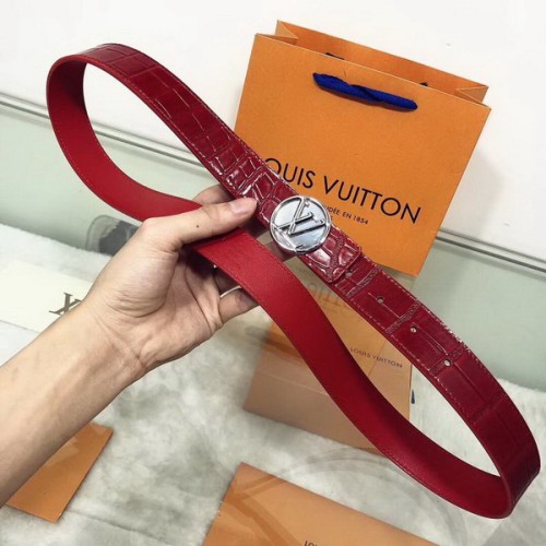Super Perfect Quality LV women Belts(100% Genuine Leather,Steel Buckle)-116