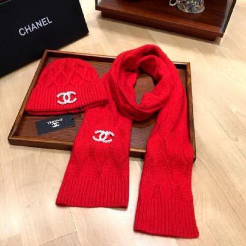 CHAL Wool Cap Scarf AAA-078