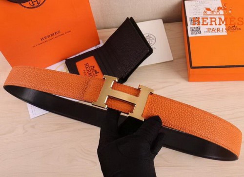 Super Perfect Quality Hermes Belts(100% Genuine Leather,Reversible Steel Buckle)-426