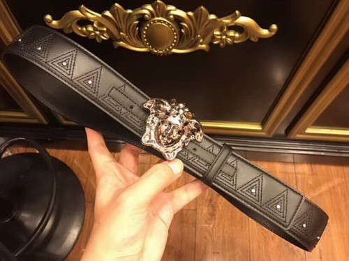 Super Perfect Quality Versace Belts(100% Genuine Leather,Steel Buckle)-234