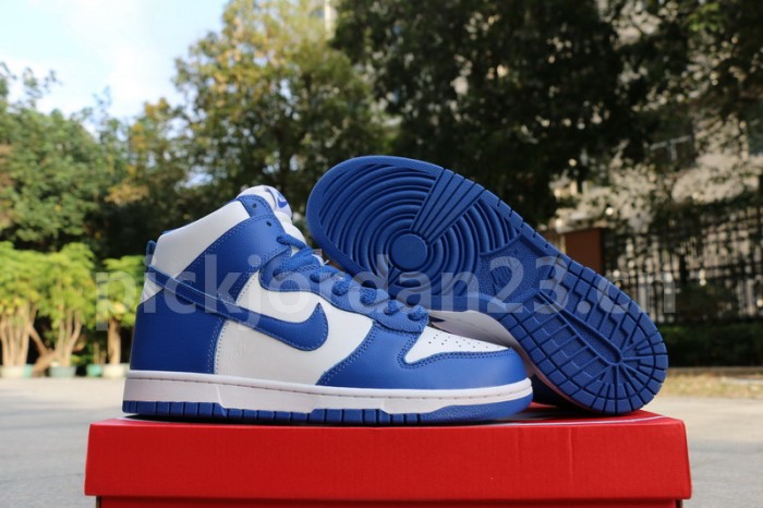 Authentic Nike Dunk Hi Blue White
