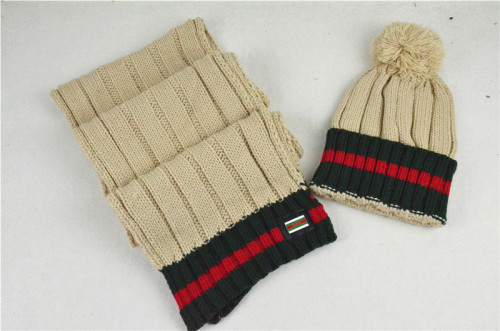 G Wool Cap Scarf AAA-034