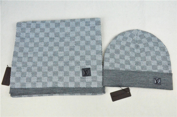 LV Wool Cap Scarf AAA-035
