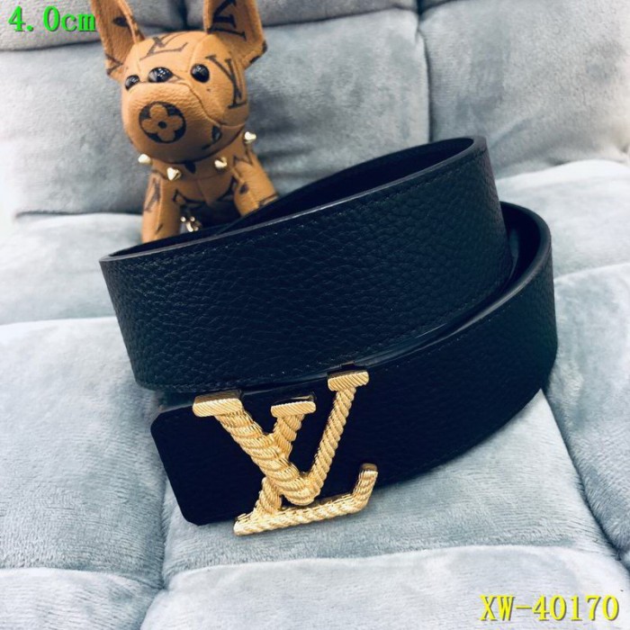 Super Perfect Quality LV Belts(100% Genuine Leather Steel Buckle)-1683