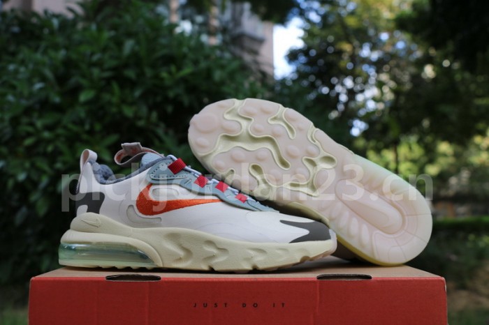 Authentic Travis Scott x Nike Air Max 270 React “Cactus Trails” kids size