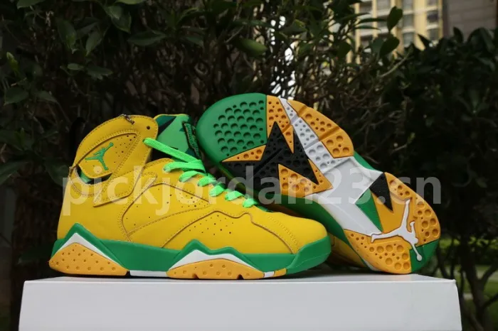 Authentic Air Jordan 7 PE Oregon Ducks