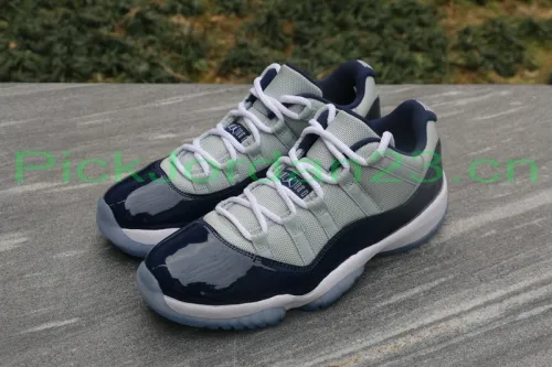 Authentic Air Jordan 11 Low “Georgetown” 2015 Fixed Version