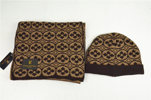 LV Wool Cap Scarf AAA-025