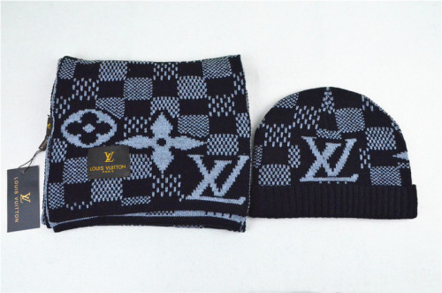 LV Wool Cap Scarf AAA-009