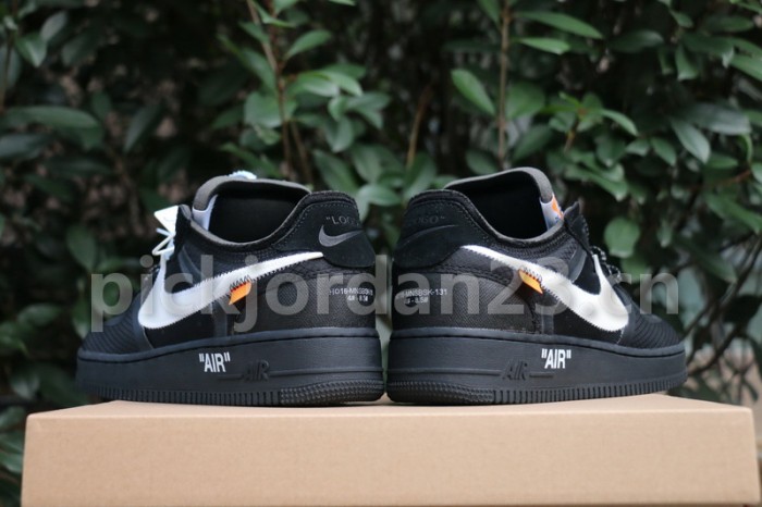 Authentic OFF-WHITE x Nike Air Force 1 Low Black