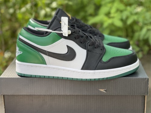 Authentic Air Jordan 1 Low Pine Green