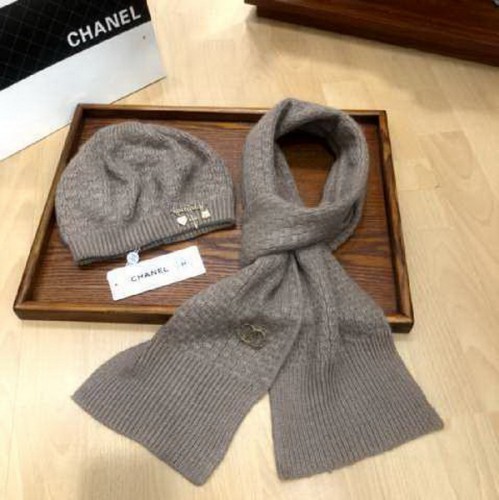 CHAL Wool Cap Scarf AAA-084