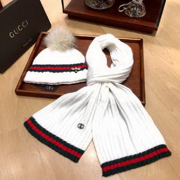 G Wool Cap Scarf AAA-138