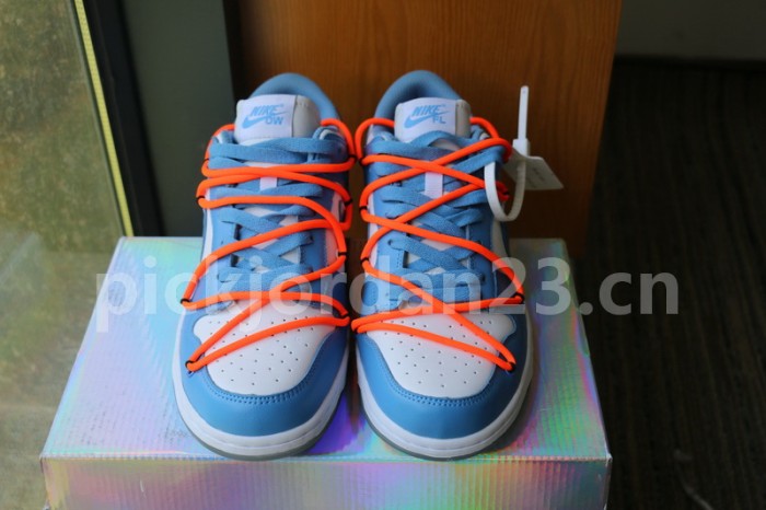 Authentic OFF-WHITE x Futura x Nike Dunk UNC