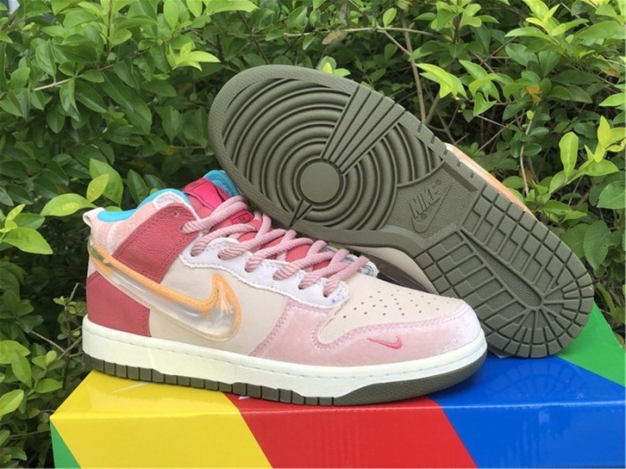 Authentic Social Status x Nike Dunk Low Pink