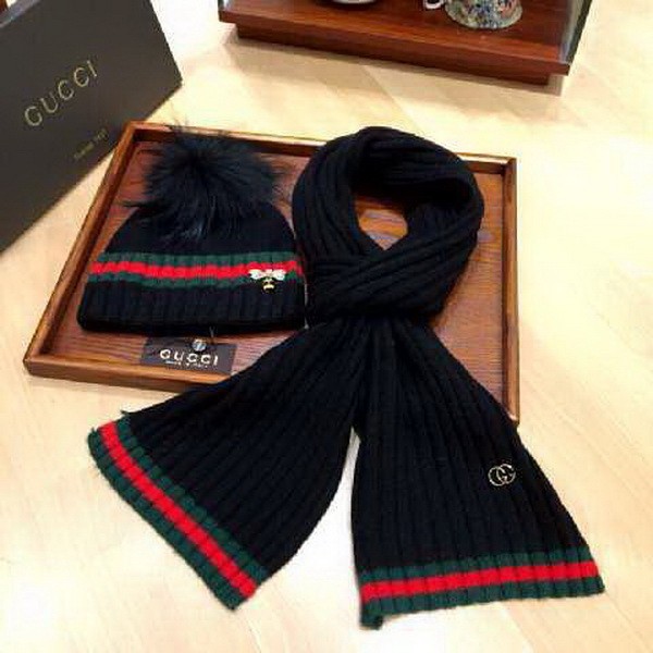 G Wool Cap Scarf AAA-139