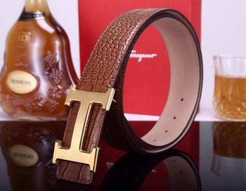 Super Perfect Quality Hermes Belts(100% Genuine Leather,Reversible Steel Buckle)-236
