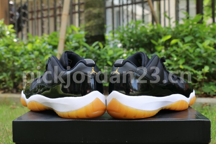 Authentic Air Jordan 11 Low “Black/Gum”