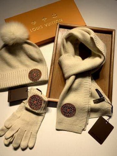 LV Wool Cap Scarf AAA-100