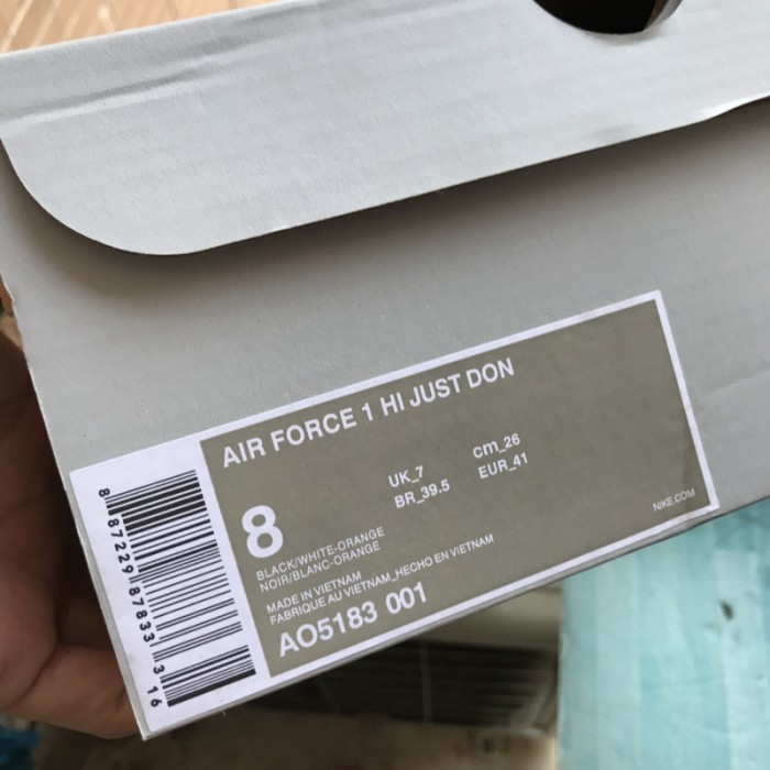 Authentic Nike Air Force 1 High “Just do it”