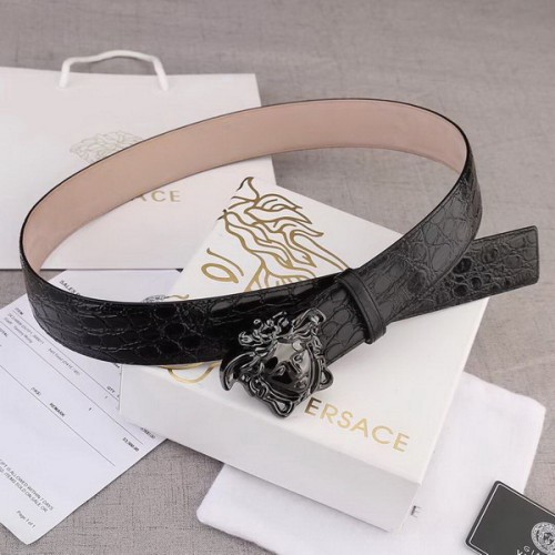 Super Perfect Quality Versace Belts(100% Genuine Leather,Steel Buckle)-683