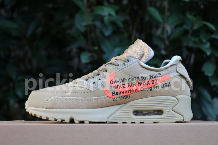 Authentic OFF-WHITE x Nike Air Max 90 “Desert Ore”