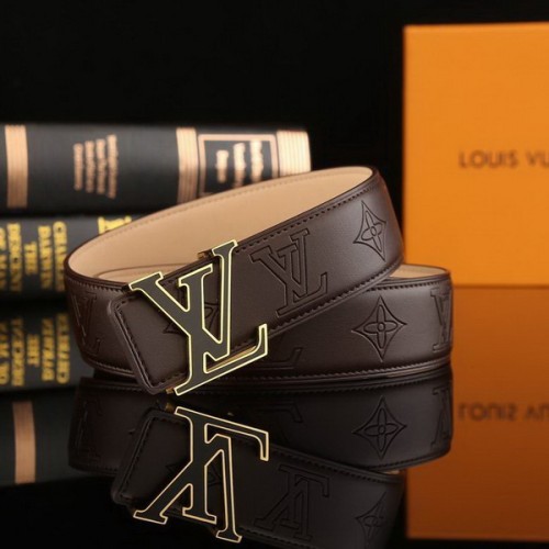 Super Perfect Quality LV Belts(100% Genuine Leather Steel Buckle)-2246