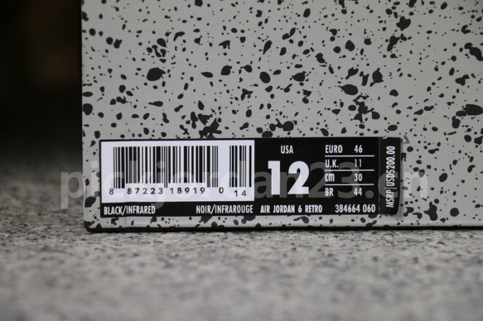 Authentic Air Jordan 6 “Black Infrared” Nike