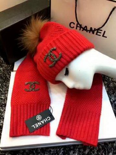 CHAL Wool Cap Scarf AAA-087