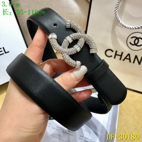 Super Perfect Quality CHNL Belts(100% Genuine Leather,steel Buckle)-070