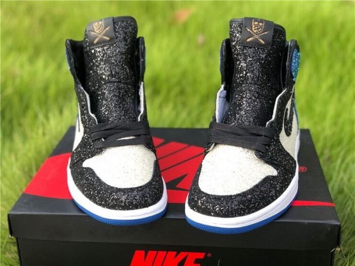 Authentic North Pole Chicago Air Jordan 1 Blue