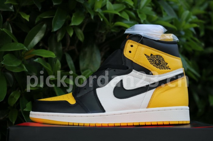 Authentic Air Jordan 1 Yellow Toe