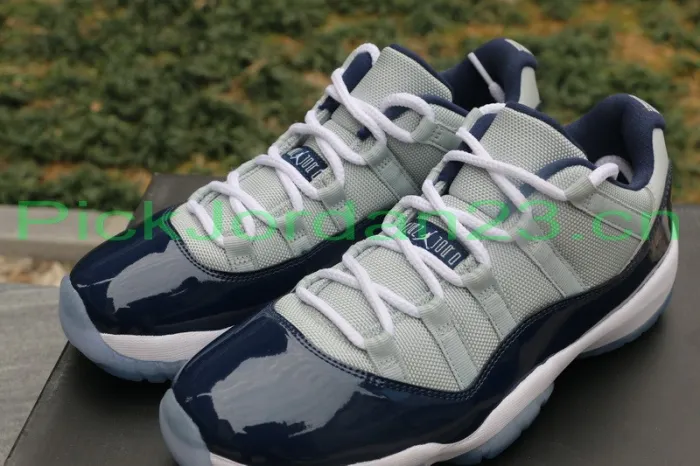 Authentic Air Jordan 11 Low “Georgetown” 2015 Fixed Version