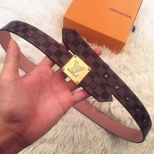 Super Perfect Quality LV women Belts(100% Genuine Leather,Steel Buckle)-152